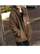 【ジップファイブ/ZIP FIVE】のフード付きボアフリースジャケット 人気、トレンドファッション・服の通販 founy(ファニー) ファッション Fashion レディースファッション WOMEN アウター Coat Outerwear ジャケット Jackets ウォーム Worm ジャケット Jacket ダブル Double ドローコード Draw Cord フィット Fit フロント Front モコモコ Fluffy thumbnail S/MOCHA|ID: prp329100004184582 ipo3291000000028991461