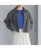 【アパートバイローリーズ/apart by lowrys】のスーパー100ショートジャケットコート 人気、トレンドファッション・服の通販 founy(ファニー) ファッション Fashion レディースファッション WOMEN アウター Coat Outerwear コート Coats ジャケット Jackets ジャケット Jacket スリット Slit なめらか Smooth バランス Balance パターン Pattern メルトン Melton 日本製 Made In Japan 2023年 2023 2023-2024秋冬・A/W Aw/Autumn/Winter//Fw/Fall-Winter/2023-2024 thumbnail グレー18|ID: prp329100004184802 ipo3291000000029537698