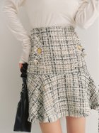 【リリーブラウン/Lily Brown】のフリンジツイードミニスカート 人気、トレンドファッション・服の通販 founy(ファニー) ファッション Fashion レディースファッション WOMEN スカート Skirt ミニスカート Mini Skirts おすすめ Recommend エレガント 上品 Elegant ジャケット Jacket セットアップ Set Up ツイード Tweed フリンジ Fringe フレア Flare ポケット Pocket ミックス Mix ミニスカート Mini Skirt リュクス Luxe 人気 Popularity 今季 This Season thumbnail WHT[001]|ID: prp329100004184919 ipo3291000000029140079