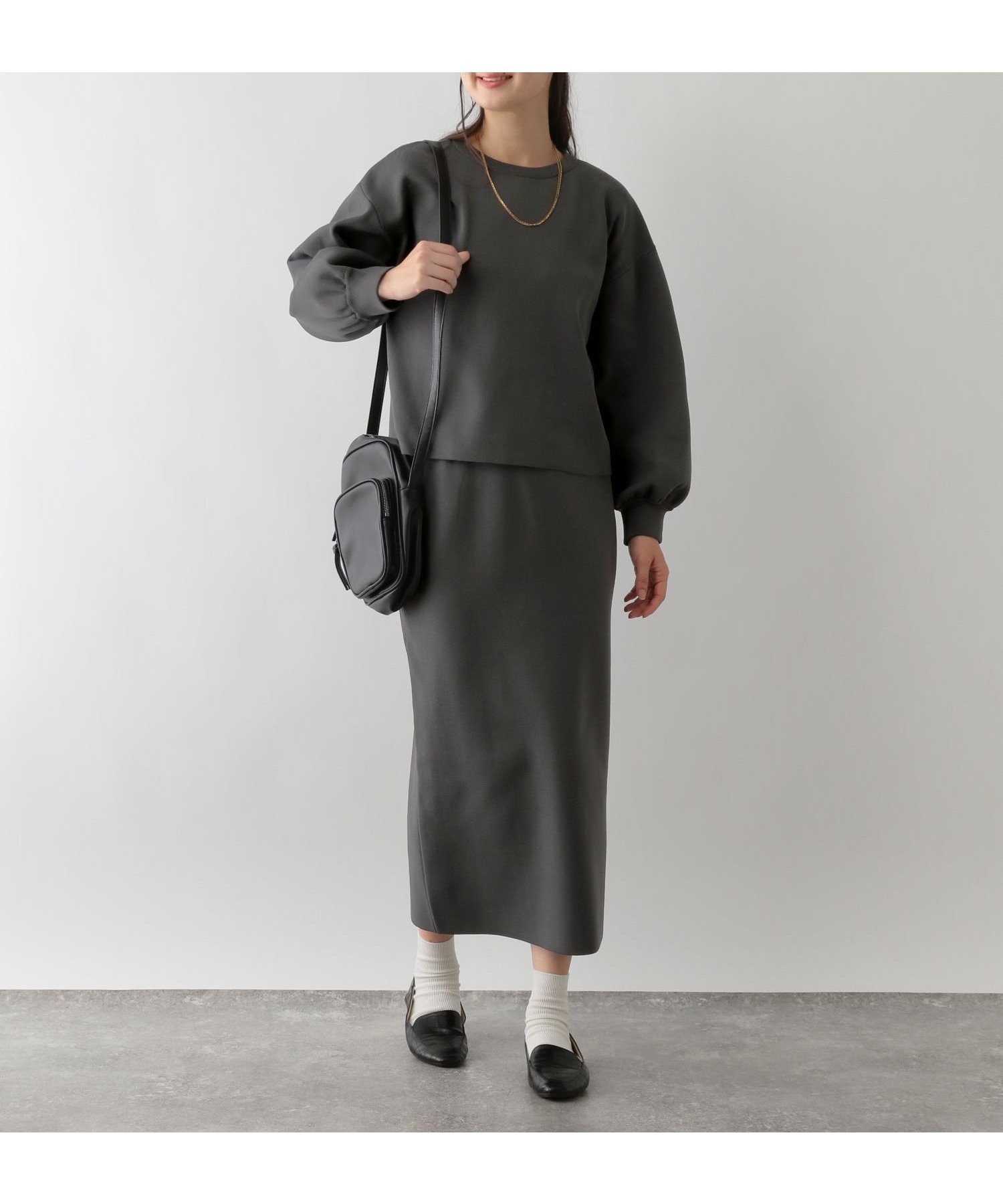 【その他のブランド/Other】の軽やかニットセットアップ/129718 人気、トレンドファッション・服の通販 founy(ファニー) 　ファッション　Fashion　レディースファッション　WOMEN　トップス・カットソー　Tops/Tshirt　ニット　Knit Tops　ショルダー　Shoulder　スウェット　Sweat　スリット　Slit　セットアップ　Set Up　デニム　Denim　ドロップ　Drop　エレガント 上品　Elegant　 other-1|ID: prp329100004184949 ipo3291000000028992861