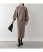 【その他のブランド/Other】の軽やかニットセットアップ/129718 人気、トレンドファッション・服の通販 founy(ファニー) ファッション Fashion レディースファッション WOMEN トップス・カットソー Tops/Tshirt ニット Knit Tops ショルダー Shoulder スウェット Sweat スリット Slit セットアップ Set Up デニム Denim ドロップ Drop エレガント 上品 Elegant thumbnail モカ56|ID: prp329100004184949 ipo3291000000028992867