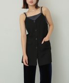 【センスオブプレイス/SENSE OF PLACE by URBAN RESEARCH】のテーラードキャミチュニック 人気、トレンドファッション・服の通販 founy(ファニー) ファッション Fashion レディースファッション WOMEN トップス・カットソー Tops/Tshirt キャミソール / ノースリーブ No Sleeves 2024年 2024 2024-2025秋冬・A/W Aw/Autumn/Winter/Fw/Fall/2024-2025 A/W・秋冬 Aw・Autumn/Winter・Fw・Fall-Winter 冬 Winter おすすめ Recommend カットソー Cut And Sew セットアップ Set Up テーラード Tailored トレンド Trend ラップ Wrap エレガント 上品 Elegant thumbnail BLACK|ID: prp329100004184988 ipo3291000000028993106