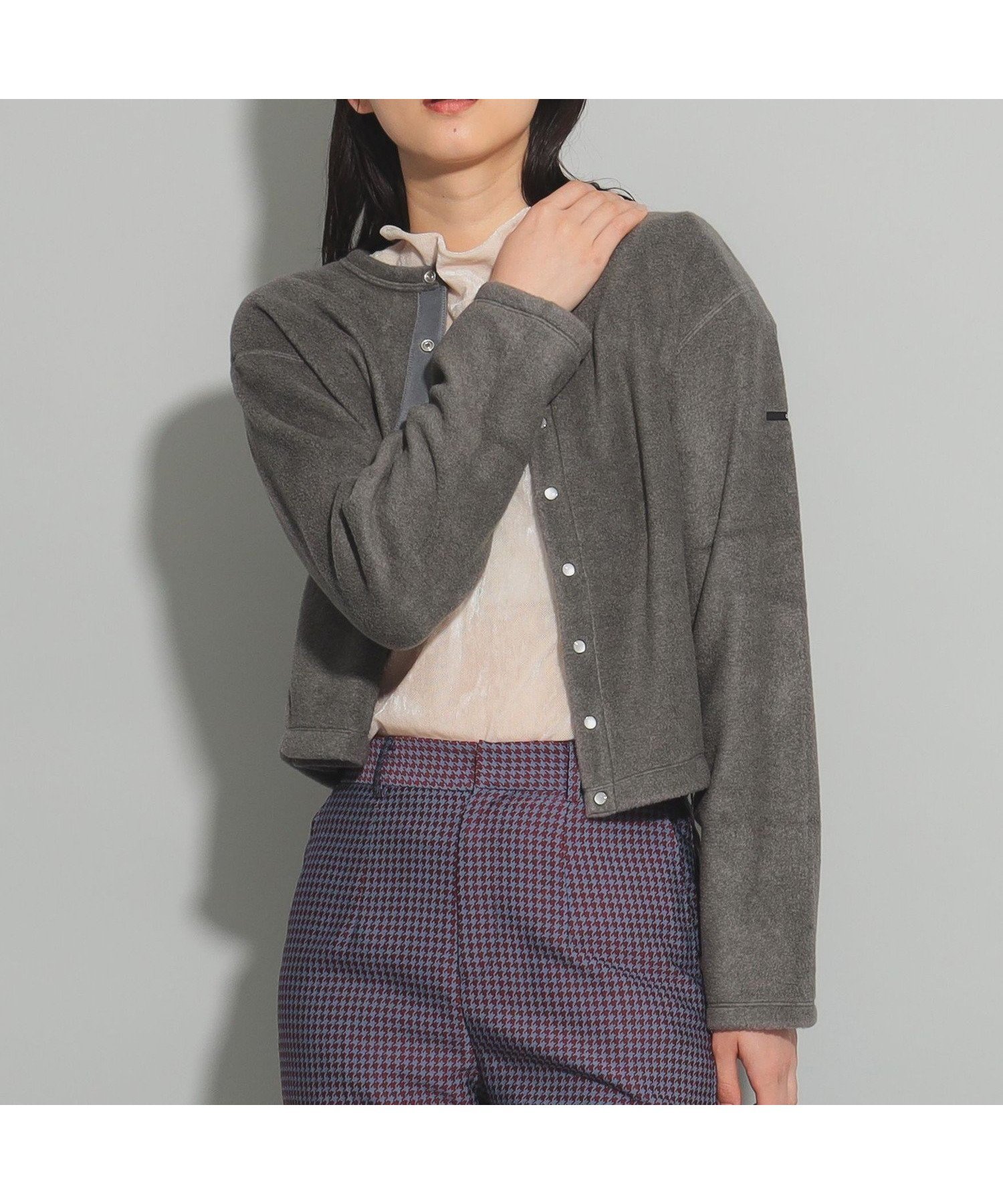 【ビームス ウイメン/BEAMS】のORCIVAL / フリース クルーネック カーディガン 人気、トレンドファッション・服の通販 founy(ファニー) 　ファッション　Fashion　レディースファッション　WOMEN　トップス・カットソー　Tops/Tshirt　カーディガン　Cardigans　インナー　Inner　秋　Autumn/Fall　カーディガン　Cardigan　軽量　Lightweight　デニム　Denim　定番　Standard　パール　Pearl　フリル　Frills　ボーダー　Border　羽織　Haori　冬　Winter　おすすめ　Recommend　エレガント 上品　Elegant　 other-1|ID: prp329100004185039 ipo3291000000028993347