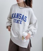 【チャオパニックティピー/CIAOPANIC TYPY】のサイドスリットカレッジスウェット 人気、トレンドファッション・服の通販 founy(ファニー) ファッション Fashion レディースファッション WOMEN トップス・カットソー Tops/Tshirt パーカ Sweats スウェット Sweat キャミワンピース Cami Dress スリット Slit 定番 Standard 人気 Popularity ルーズ Loose おすすめ Recommend thumbnail オフホワイト|ID: prp329100004185064 ipo3291000000029498486