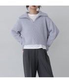 【エヌ ナチュラルビューティーベーシック/N.Natural Beauty basic】のハーフジップニット 人気、トレンドファッション・服の通販 founy(ファニー) ファッション Fashion レディースファッション WOMEN トップス・カットソー Tops/Tshirt ニット Knit Tops おすすめ Recommend インナー Inner キャミソール Camisole スタンド Stand ボトム Bottom マニッシュ Mannish thumbnail ブルーグレー|ID: prp329100004185075 ipo3291000000028993541