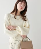 【ナチュラルクチュール/natural couture】のもちもちワイドリブぽわ袖ニット アイボリー|ID: prp329100004185083 ipo3291000000028993570