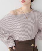 【ナチュラルクチュール/natural couture】のもちもちワイドリブぽわ袖ニット ラベンダー|ID: prp329100004185083 ipo3291000000028993575