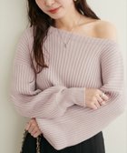 【ナチュラルクチュール/natural couture】のもちもちワイドリブぽわ袖ニット 人気、トレンドファッション・服の通販 founy(ファニー) ファッション Fashion レディースファッション WOMEN トップス・カットソー Tops/Tshirt ニット Knit Tops 2024年 2024 2024-2025秋冬・A/W Aw/Autumn/Winter/Fw/Fall/2024-2025 シンプル Simple スラックス Slacks デニム Denim トレンド Trend フェミニン Feminine ベーシック Basic ポケット Pocket ロング Long ワイドリブ Wide Rib thumbnail ラベンダー|ID: prp329100004185083 ipo3291000000029510280