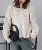 【その他のブランド/Other】のモールジャガードニット 人気、トレンドファッション・服の通販 founy(ファニー) ファッション Fashion レディースファッション WOMEN トップス・カットソー Tops/Tshirt ニット Knit Tops A/W・秋冬 Aw・Autumn/Winter・Fw・Fall-Winter クロップド Cropped コンパクト Compact ショルダー Shoulder ドロップ Drop バランス Balance フェミニン Feminine thumbnail オフホワイト|ID: prp329100004185110 ipo3291000000028993697