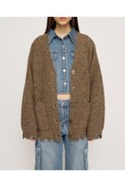 【スライ/SLY】のWOOL MIX DAMAGED LOOSE カーディガン BEG|ID: prp329100004185127 ipo3291000000028993786