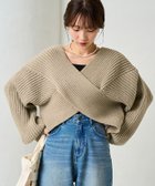 【フリークスストア/FREAK'S STORE】の2WAY クロス デザイン ニット プルオーバー【限定展開】 24AW グレージュ|ID: prp329100004185156 ipo3291000000028993931