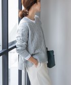 【アーバンリサーチ ドアーズ/URBAN RESEARCH DOORS】のハミルトンウールアラン柄プルオーバー 人気、トレンドファッション・服の通販 founy(ファニー) ファッション Fashion レディースファッション WOMEN トップス・カットソー Tops/Tshirt プルオーバー Pullover 2024年 2024 2024-2025秋冬・A/W Aw/Autumn/Winter/Fw/Fall/2024-2025 A/W・秋冬 Aw・Autumn/Winter・Fw・Fall-Winter 冬 Winter ワイド Wide 定番 Standard 軽量 Lightweight thumbnail GRAY|ID: prp329100004185161 ipo3291000000028993956