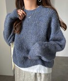 【その他のブランド/Other】のミックスカラー クロップド丈 長袖ニット トップス 人気、トレンドファッション・服の通販 founy(ファニー) ファッション Fashion レディースファッション WOMEN トップス・カットソー Tops/Tshirt ニット Knit Tops エアリー Airy クロップド Cropped バランス Balance ミックス Mix 長袖 Long Sleeve thumbnail ブルー|ID: prp329100004185163 ipo3291000000028993982