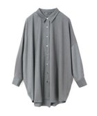 【マーコート/MARcourt】のmizuiro ind バックコクーンワイドシャツ 人気、トレンドファッション・服の通販 founy(ファニー) ファッション Fashion レディースファッション WOMEN トップス・カットソー Tops/Tshirt シャツ/ブラウス Shirts/Blouses バッグ Bag ストレッチ Stretch フロント Front ベーシック Basic ポケット Pocket レギュラー Regular ワイド Wide ワンポイント One Point 無地 Plain Color 長袖 Long Sleeve thumbnail グレー|ID: prp329100004185195 ipo3291000000028994154