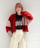 【ケービーエフ/KBF / URBAN RESEARCH】のパッチワークニットカーディガン 人気、トレンドファッション・服の通販 founy(ファニー) ファッション Fashion レディースファッション WOMEN トップス・カットソー Tops/Tshirt ニット Knit Tops カーディガン Cardigans 2024年 2024 2024-2025秋冬・A/W Aw/Autumn/Winter/Fw/Fall/2024-2025 A/W・秋冬 Aw・Autumn/Winter・Fw・Fall-Winter 冬 Winter インナー Inner カーディガン Cardigan ショート Short タンク Tank デニム Denim ワイド Wide 羽織 Haori thumbnail RED MIX|ID: prp329100004185235 ipo3291000000028994413