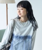 【フリークスストア/FREAK'S STORE】のチュールドッキング ロンT 24AW 人気、トレンドファッション・服の通販 founy(ファニー) ファッション Fashion レディースファッション WOMEN トップス・カットソー Tops/Tshirt ロング / Tシャツ T-Shirts 2024年 2024 2024-2025秋冬・A/W Aw/Autumn/Winter/Fw/Fall/2024-2025 A/W・秋冬 Aw・Autumn/Winter・Fw・Fall-Winter 冬 Winter カットソー Cut And Sew ダウン Down チュール Tulle ドッキング Docking thumbnail グレー|ID: prp329100004185275 ipo3291000000028994613