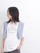 【サマンサモスモス/Samansa Mos2】のロゴプリントチュニックTシャツ オフホワイト|ID: prp329100004185349 ipo3291000000028995006