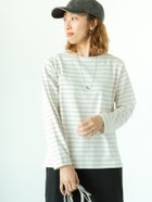 【テチチ/Te chichi】のボーダー長袖カットソー 人気、トレンドファッション・服の通販 founy(ファニー) ファッション Fashion レディースファッション WOMEN トップス・カットソー Tops/Tshirt カットソー Cut and Sewn カットソー Cut And Sew ベーシック Basic ボーダー Border 定番 Standard 長袖 Long Sleeve thumbnail グレー|ID: prp329100004185388 ipo3291000000028995192