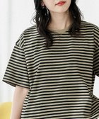 【フリークスストア/FREAK'S STORE】のビッグシルエット カラーボーダー 半袖 Tシャツ【WEB限定】 24SS ベージュ×ブラック|ID: prp329100004185392 ipo3291000000028995213