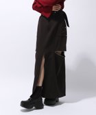 【ハレ/HARE】のカットアウトナロースカート 人気、トレンドファッション・服の通販 founy(ファニー) ファッション Fashion レディースファッション WOMEN スカート Skirt おすすめ Recommend クール Cool ジップ Zip スウェット Sweat スリット Slit センター Center メタル Metal thumbnail ブラック09|ID: prp329100004186183 ipo3291000000029004187