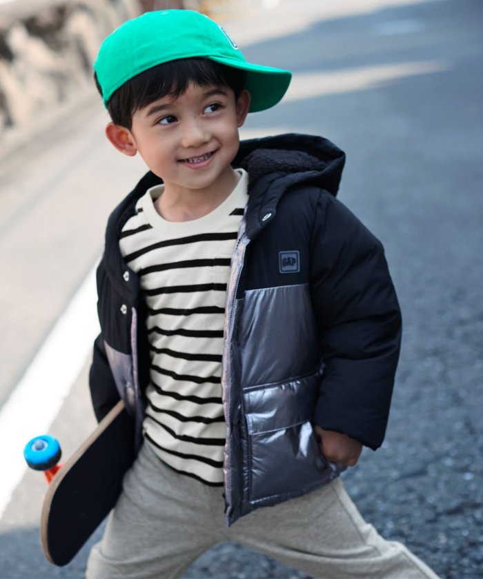 【ギャップ/GAP / KIDS】のbabyGap リサイクル プリマロフト パファージャケット インテリア・キッズ・メンズ・レディースファッション・服の通販 founy(ファニー) https://founy.com/ ファッション Fashion キッズファッション KIDS アウター Coat Outerwear /Kids カフス Cuffs ジャケット Jacket 長袖 Long Sleeve パッチ Patch フロント Front ブロック Block ポケット Pocket リブニット Rib Knit |ID: prp329100004186341 ipo3291000000029515335