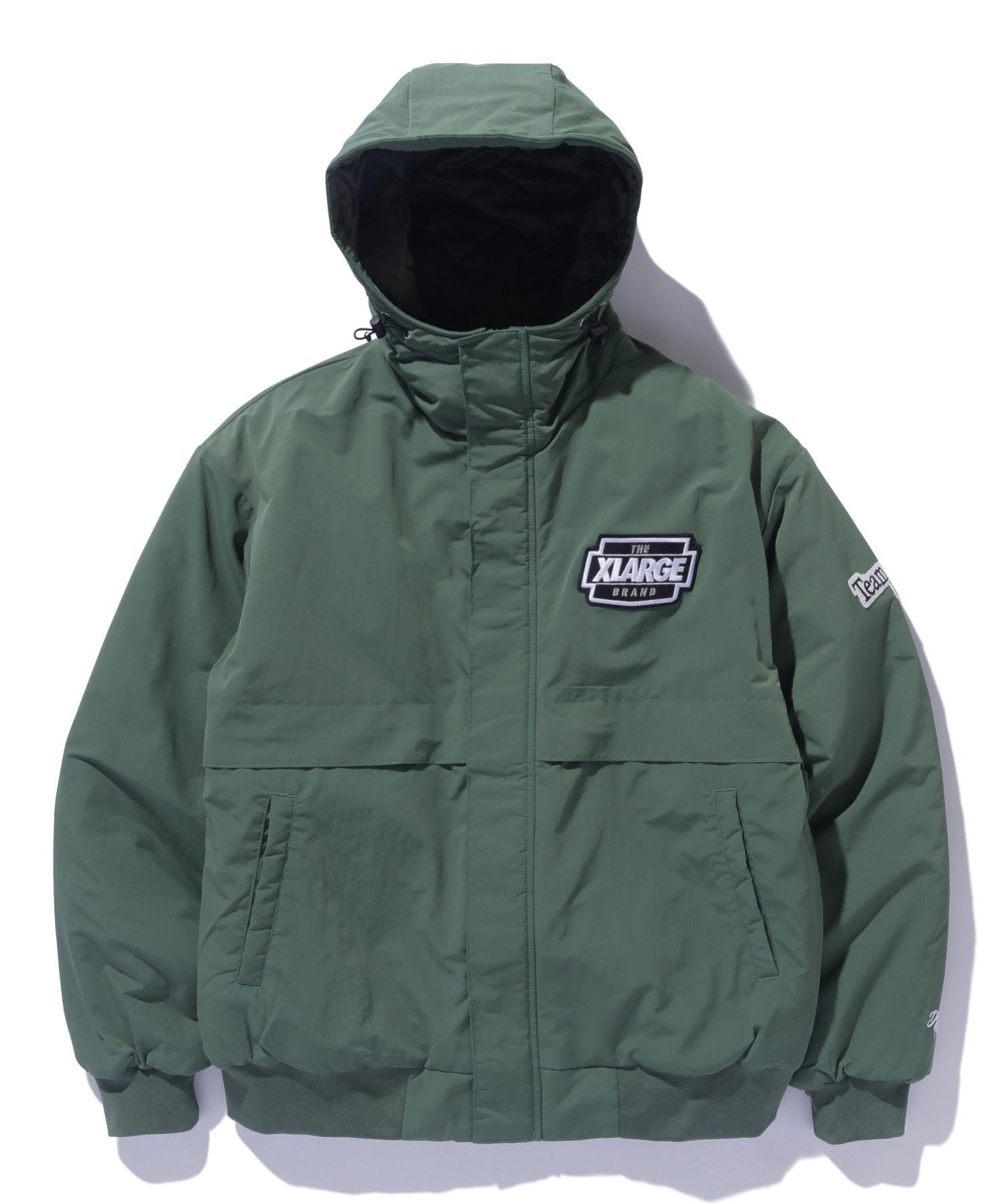 【エクストララージ/XLARGE / MEN】のNYLON PUFFER JACKET インテリア・キッズ・メンズ・レディースファッション・服の通販 founy(ファニー) 　ファッション　Fashion　メンズファッション　MEN　グラフィック　Graphic　フロント　Front　人気　Popularity　GREEN|ID: prp329100004186626 ipo3291000000029488019