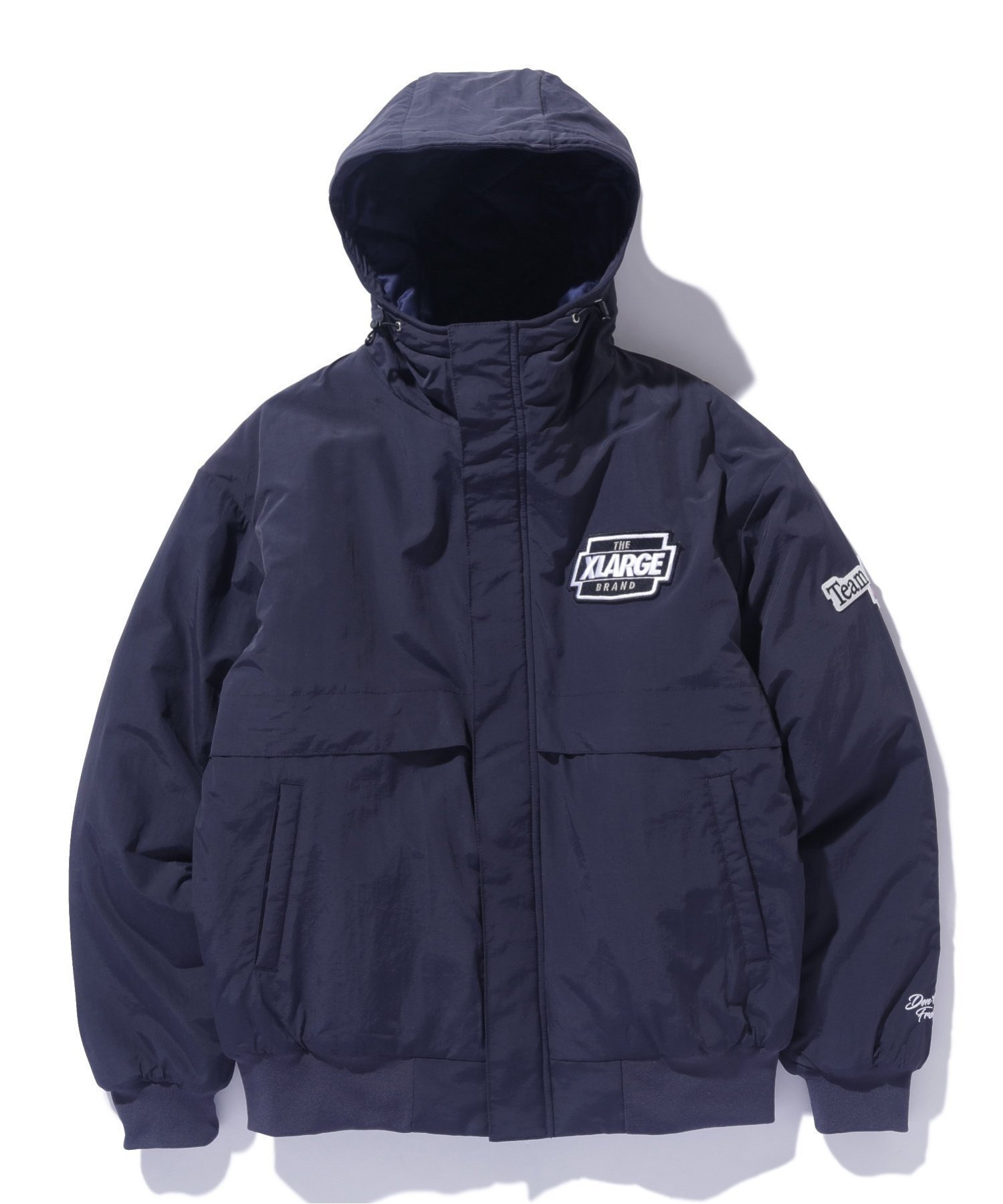 【エクストララージ/XLARGE / MEN】のNYLON PUFFER JACKET インテリア・キッズ・メンズ・レディースファッション・服の通販 founy(ファニー) 　ファッション　Fashion　メンズファッション　MEN　グラフィック　Graphic　フロント　Front　人気　Popularity　NAVY|ID: prp329100004186626 ipo3291000000029488020