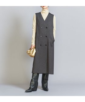 【ビューティ&ユース ユナイテッドアローズ/BEAUTY&YOUTH / UNITED ARROWS】 ヘリンボーン ジャンパースカート ジレ -2WAY-人気、トレンドファッション・服の通販 founy(ファニー) ファッション Fashion レディースファッション WOMEN アウター Coat Outerwear インナー Inner 秋 Autumn/Fall クール Cool シアー Sheer ダブル Double トレンド Trend 定番 Standard バランス Balance ヘリンボーン Herringbone ポケット Pocket マニッシュ Mannish リラックス Relax ロング Long おすすめ Recommend |ID:prp329100004186631