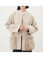 【ミラオーウェン/Mila Owen】の【WEB限定カラー】2WAYファーポケットリバーコート 人気、トレンドファッション・服の通販 founy(ファニー) ファッション Fashion レディースファッション WOMEN アウター Coat Outerwear コート Coats なめらか Smooth シンプル Simple ポケット Pocket リアル Real 秋 Autumn/Fall thumbnail 【WEB限定】IVR[003]|ID: prp329100004186659 ipo3291000000029009439