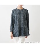 【レリアンプラスハウス/Leilian PLUS HOUSE】のブラウス【Leilian WHITE LABEL】 人気、トレンドファッション・服の通販 founy(ファニー) ファッション Fashion レディースファッション WOMEN トップス・カットソー Tops/Tshirt シャツ/ブラウス Shirts/Blouses ウォッシャブル Washable チェック Check チュニック Tunic バランス Balance ペプラム Peplum ミックス Mix 秋 Autumn/Fall thumbnail グリーン系|ID: prp329100004186848 ipo3291000000029156666