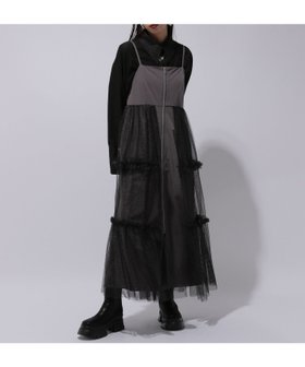 【ハレ/HARE】のチュールレイヤーキャミワンピース 人気、トレンドファッション・服の通販 founy(ファニー) ファッション Fashion レディースファッション WOMEN ワンピース Dress キャミワンピース No Sleeve Dresses おすすめ Recommend インナー Inner カットソー Cut And Sew キャミワンピース Cami Dress タートル Turtle チュール Tulle ドッキング Docking バランス Balance フェミニン Feminine フリル Frills 半袖 Short Sleeve |ID:prp329100004186879