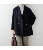 【ニューヨーカー/NEWYORKER】のNEWYORKER MELTON ピーコート 人気、トレンドファッション・服の通販 founy(ファニー) ファッション Fashion レディースファッション WOMEN アウター Coat Outerwear コート Coats キルト Quilt コレクション Collection フィット Fit ポケット Pocket メルトン Melton リメイク Remake ロング Long 冬 Winter A/W・秋冬 Aw・Autumn/Winter・Fw・Fall-Winter エレガント 上品 Elegant thumbnail ネイビー|ID: prp329100004186907 ipo3291000000029010319