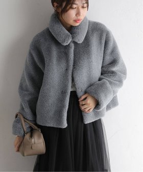 【ラ トータリテ/La TOTALITE】のフェイクファーショートコート 人気、トレンドファッション・服の通販 founy(ファニー) ファッション Fashion レディースファッション WOMEN アウター Coat Outerwear コート Coats 2024年 2024 2024-2025秋冬・A/W Aw/Autumn/Winter/Fw/Fall/2024-2025 おすすめ Recommend バランス Balance パイピング Piping フェイクファー Faux Fur ボトム Bottom リラックス Relax ワイド Wide |ID:prp329100004186966