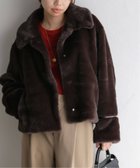 【ラ トータリテ/La TOTALITE】のフェイクファーショートコート 人気、トレンドファッション・服の通販 founy(ファニー) ファッション Fashion レディースファッション WOMEN アウター Coat Outerwear コート Coats 2024年 2024 2024-2025秋冬・A/W Aw/Autumn/Winter/Fw/Fall/2024-2025 おすすめ Recommend バランス Balance パイピング Piping フェイクファー Faux Fur ボトム Bottom リラックス Relax ワイド Wide thumbnail ブラウン|ID: prp329100004186966 ipo3291000000029010515