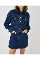 【マウジー/moussy】のWAIST TUCK REMAKE ミニドレス 人気、トレンドファッション・服の通販 founy(ファニー) ファッション Fashion レディースファッション WOMEN ワンピース Dress ドレス Party Dresses おすすめ Recommend デニム Denim ドレス Dress 人気 Popularity 再入荷 Restock/Back In Stock/Re Arrival thumbnail BLU|ID: prp329100004187028 ipo3291000000029010730