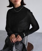 【リベリー/Riberry】のフロッキーシアーベロアタートルトップス 人気、トレンドファッション・服の通販 founy(ファニー) ファッション Fashion レディースファッション WOMEN トップス・カットソー Tops/Tshirt ベロア Velour インナー Inner キャミワンピース Cami Dress コンパクト Compact トレンド Trend フィット Fit フェミニン Feminine ベロア Velor モノトーン Monotone A/W・秋冬 Aw・Autumn/Winter・Fw・Fall-Winter thumbnail ブラック|ID: prp329100004187109 ipo3291000000029104217