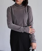 【リベリー/Riberry】のフロッキーシアーベロアタートルトップス 人気、トレンドファッション・服の通販 founy(ファニー) ファッション Fashion レディースファッション WOMEN トップス・カットソー Tops/Tshirt ベロア Velour インナー Inner キャミワンピース Cami Dress コンパクト Compact トレンド Trend フィット Fit フェミニン Feminine ベロア Velor モノトーン Monotone A/W・秋冬 Aw・Autumn/Winter・Fw・Fall-Winter thumbnail グレー|ID: prp329100004187109 ipo3291000000029104219