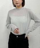 【アルシーヴ/archives】のハイネックラメシアーTOPS 人気、トレンドファッション・服の通販 founy(ファニー) ファッション Fashion レディースファッション WOMEN トップス・カットソー Tops/Tshirt インナー Inner キャミワンピース Cami Dress シアー Sheer スウェット Sweat ワンポイント One Point thumbnail GRAY|ID: prp329100004187118 ipo3291000000029167505