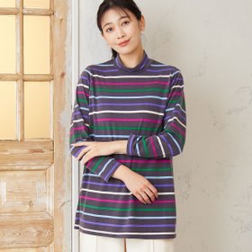 【ミゼール/MISSEL】のマルチカラーボーダー微起毛カットソー 人気、トレンドファッション・服の通販 founy(ファニー) ファッション Fashion レディースファッション WOMEN トップス・カットソー Tops/Tshirt カットソー Cut and Sewn A/W・秋冬 Aw・Autumn/Winter・Fw・Fall-Winter カットソー Cut And Sew カラフル Colorful ボーダー Border 人気 Popularity 日本製 Made In Japan 洗える Washable |ID:prp329100004187165