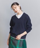 【その他のブランド/Other】のウールコットンブレンド ブークレー Vネック ニットプルオーバー NAVY|ID: prp329100004187248 ipo3291000000029473304