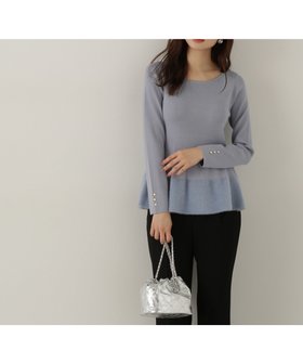 【プロポーション ボディドレッシング/PROPORTION BODY DRESSING】のフェザーペプラムニット 24AW 人気、トレンドファッション・服の通販 founy(ファニー) ファッション Fashion レディースファッション WOMEN トップス・カットソー Tops/Tshirt ニット Knit Tops 2024年 2024 2024-2025秋冬・A/W Aw/Autumn/Winter/Fw/Fall/2024-2025 おすすめ Recommend デコルテ Decolletage トレンド Trend フェザー Feather ペプラム Peplum 秋 Autumn/Fall |ID:prp329100004187281