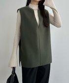 【ジュノア/JUNOAH】の深Vネックベスト 人気、トレンドファッション・服の通販 founy(ファニー) ファッション Fashion レディースファッション WOMEN アウター Coat Outerwear トップス・カットソー Tops/Tshirt ベスト/ジレ Gilets/Vests Vネック V-Neck ベスト Vest thumbnail グリーン|ID: prp329100004187333 ipo3291000000029434092