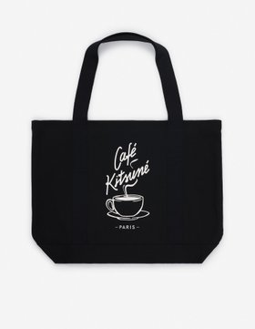 【メゾン キツネ/MAISON KITSUNE】のMaison Kitsune/CAFE KITSUNE COFFEE CUP TOTE BAG 人気、トレンドファッション・服の通販 founy(ファニー) ファッション Fashion レディースファッション WOMEN バッグ Bag キャンバス Canvas ショルダー Shoulder ハンド Hand フロント Front プリント Print ポケット Pocket |ID:prp329100004187410