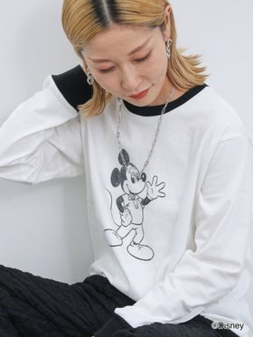 【サマンサモスモス/Samansa Mos2】の【Disney】ミッキー フレンズ/アソートリンガーロンT 人気、トレンドファッション・服の通販 founy(ファニー) ファッション Fashion レディースファッション WOMEN トップス・カットソー Tops/Tshirt ロング / Tシャツ T-Shirts キャラクター Character スリーブ Sleeve プリント Print ロング Long ヴィンテージ Vintage |ID:prp329100004187423