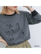 【サマンサモスモス/Samansa Mos2】の【Disney】ミッキー フレンズ/アソートリンガーロンT 人気、トレンドファッション・服の通販 founy(ファニー) ファッション Fashion レディースファッション WOMEN トップス・カットソー Tops/Tshirt ロング / Tシャツ T-Shirts キャラクター Character スリーブ Sleeve プリント Print ロング Long ヴィンテージ Vintage thumbnail チャコールグレー|ID: prp329100004187423 ipo3291000000029113004