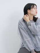 【サマンサモスモス/Samansa Mos2】のオーガンジードッキングプルオーバー 人気、トレンドファッション・服の通販 founy(ファニー) ファッション Fashion レディースファッション WOMEN トップス・カットソー Tops/Tshirt プルオーバー Pullover オーガンジー Organdy シアー Sheer ドッキング Docking エレガント 上品 Elegant thumbnail グレー|ID: prp329100004187715 ipo3291000000029085983