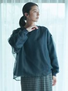 【サマンサモスモス/Samansa Mos2】のオーガンジードッキングプルオーバー 人気、トレンドファッション・服の通販 founy(ファニー) ファッション Fashion レディースファッション WOMEN トップス・カットソー Tops/Tshirt プルオーバー Pullover オーガンジー Organdy シアー Sheer ドッキング Docking エレガント 上品 Elegant thumbnail ネイビー|ID: prp329100004187715 ipo3291000000029085985