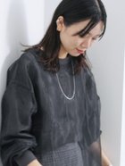 【サマンサモスモス/Samansa Mos2】のオーガンジードッキングプルオーバー 人気、トレンドファッション・服の通販 founy(ファニー) ファッション Fashion レディースファッション WOMEN トップス・カットソー Tops/Tshirt プルオーバー Pullover オーガンジー Organdy シアー Sheer ドッキング Docking エレガント 上品 Elegant thumbnail チャコールグレー|ID: prp329100004187715 ipo3291000000029085989