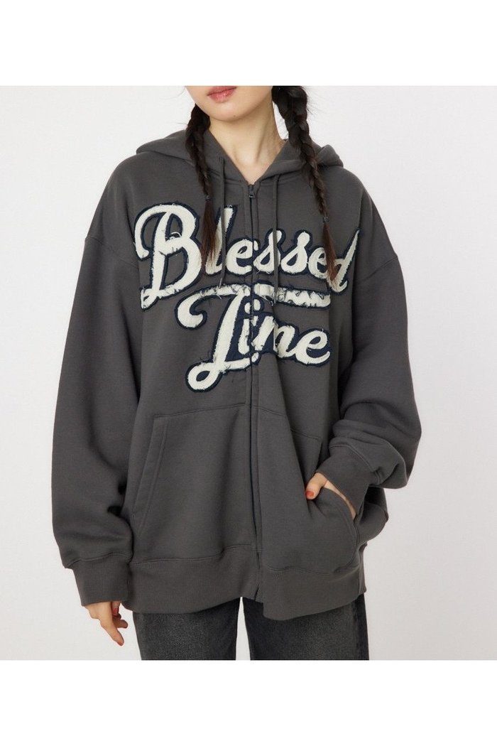 【ロデオクラウンズワイドボウル/RODEO CROWNS WIDE BOWL】のblessed time ジップパーカー インテリア・キッズ・メンズ・レディースファッション・服の通販 founy(ファニー) https://founy.com/ ファッション Fashion レディースファッション WOMEN トップス・カットソー Tops/Tshirt パーカ Sweats フロント Front ポケット Pocket |ID: prp329100004187795 ipo3291000000029013911