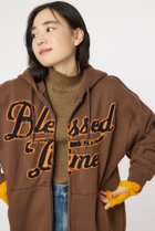 【ロデオクラウンズワイドボウル/RODEO CROWNS WIDE BOWL】のblessed time ジップパーカー 人気、トレンドファッション・服の通販 founy(ファニー) ファッション Fashion レディースファッション WOMEN トップス・カットソー Tops/Tshirt パーカ Sweats フロント Front ポケット Pocket thumbnail BRN|ID: prp329100004187795 ipo3291000000029013914